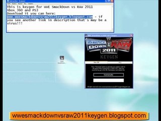 WWE SmackDown vs RAW 2011 Keys Limited Edition