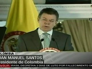 Presidente Santos lamenta muerte de Kirchner