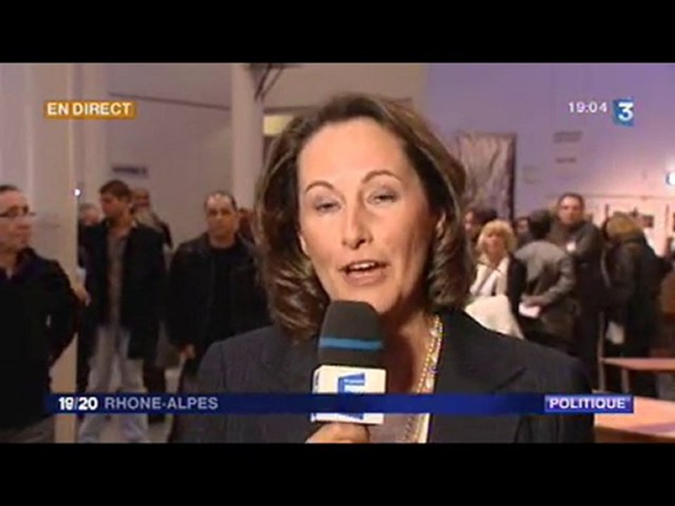 Itw Ségolène Royal - JT éd régionale Rhône-Alpes 27102010