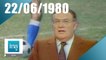 20h Antenne 2 du 22 juin 1980 - Finale de la Coupe d'Europe des Nations | Archive INA