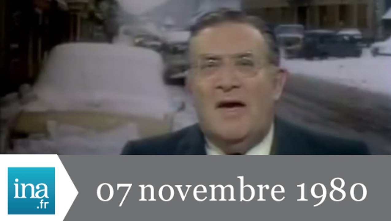 20h Antenne 2 du 07 novembre 1980 - neige en Bretagne - Archive INA