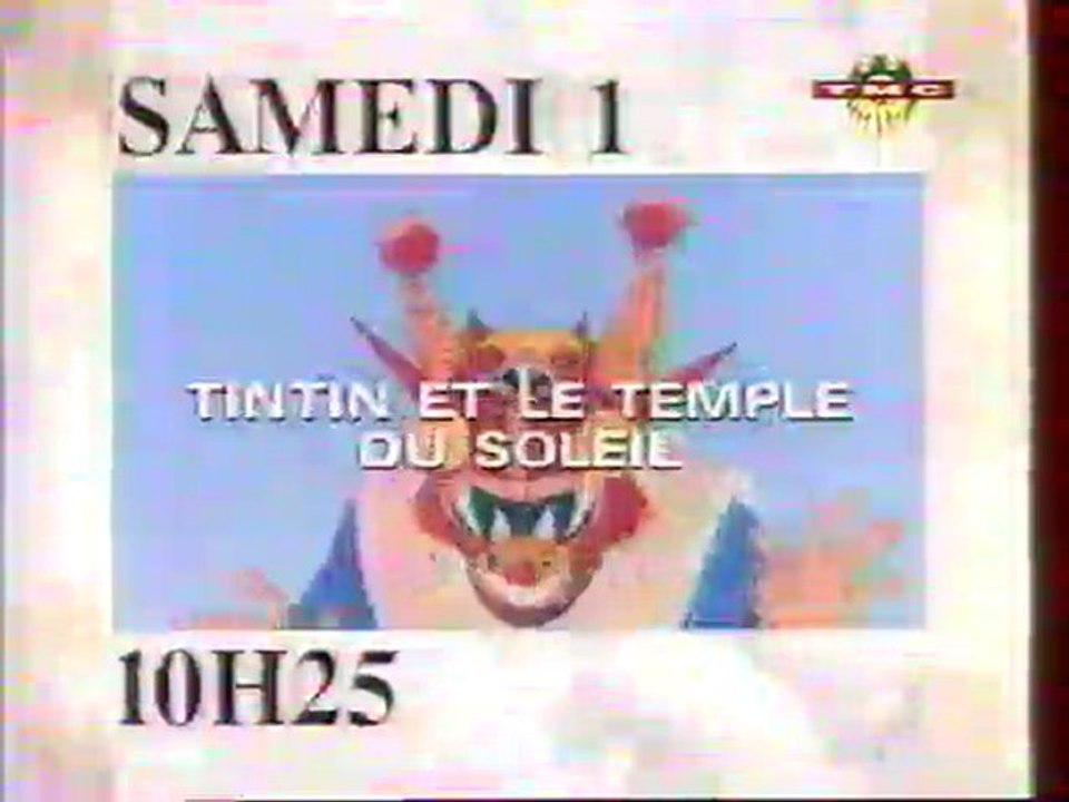 Bande Annonce Du Film Tintin et Le Temple Du Soleil 1993 TMC