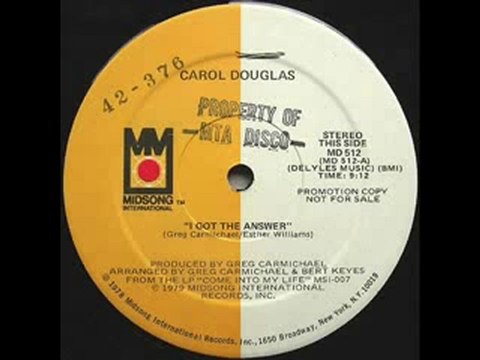 70's disco music -Carol Douglas - I got the answer 1979