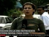 Cuba celebra su victoria moral en votación de Naciones Unidas