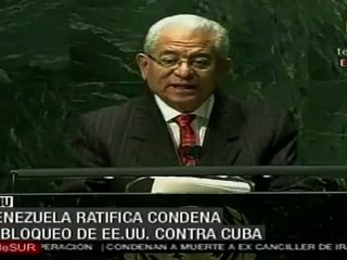 Venezuela exige a EE.UU. que respete voluntad de ONU sobre bloqueo a Cuba