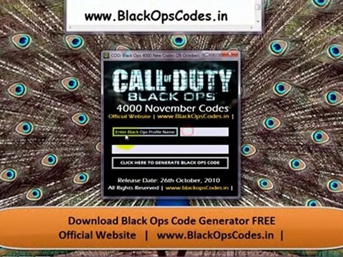 BLACK OPS CODE GENERATOR + DOWNLOAD BLACK OPS GAMES CODES