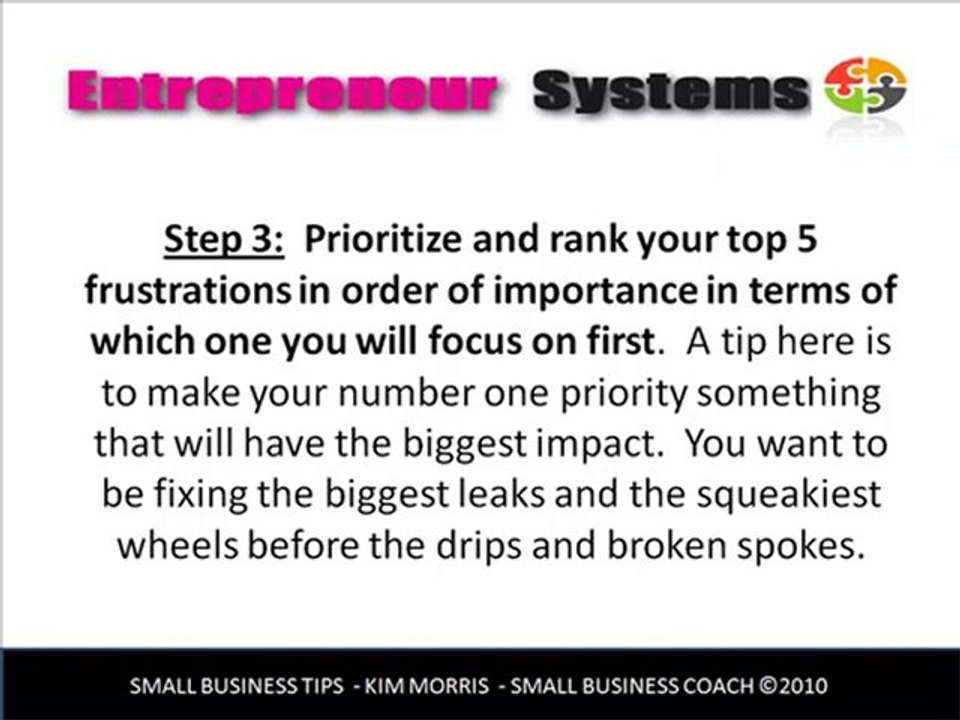 Small Business Tip - Understand Business Mechanics