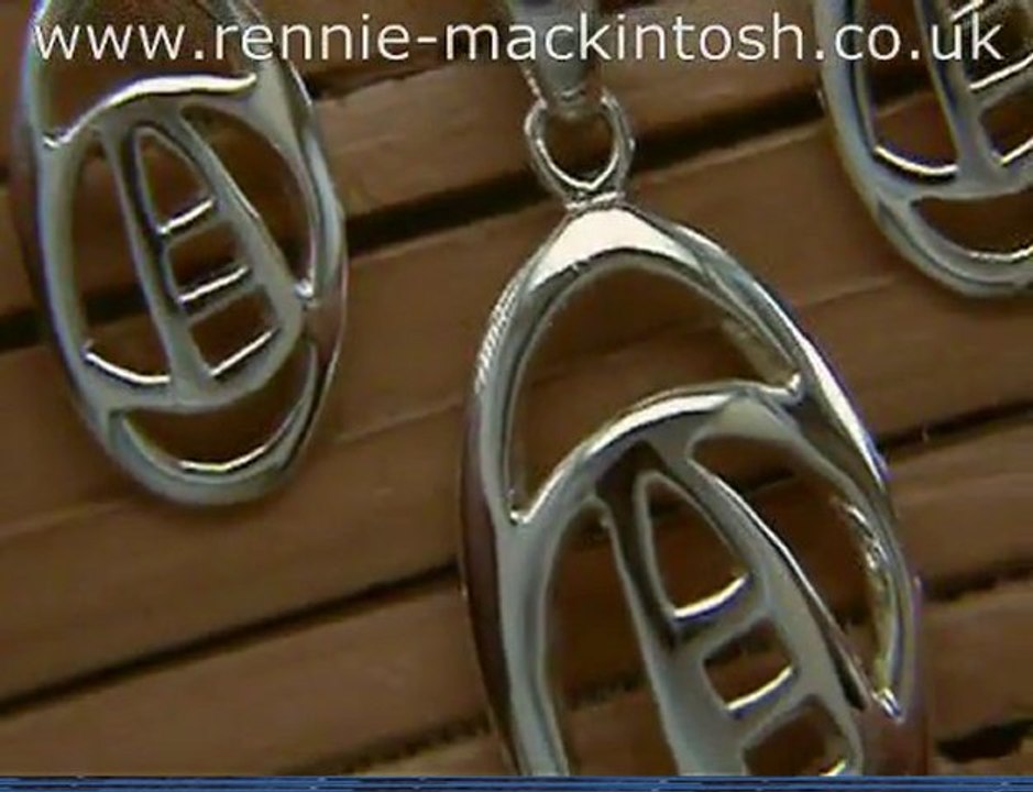 Charles Rennie Mackintosh silver jewellery set DSG154
