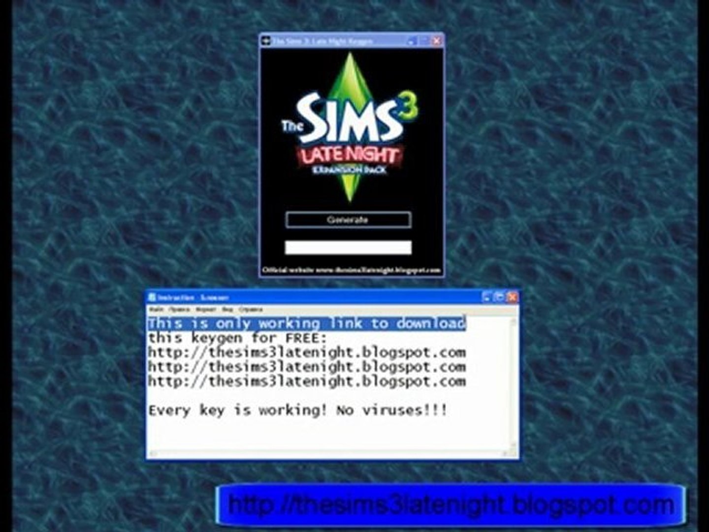 The Sims Late Night Code