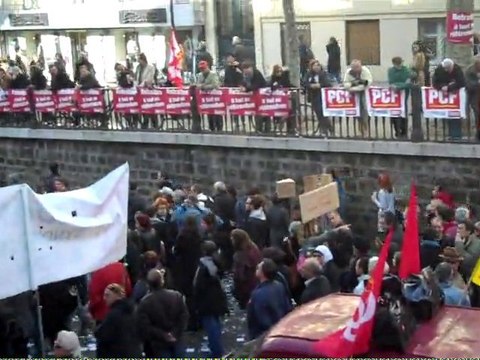 Plan manifestation du 28/10/2010, bvd Saint Martin, Paris