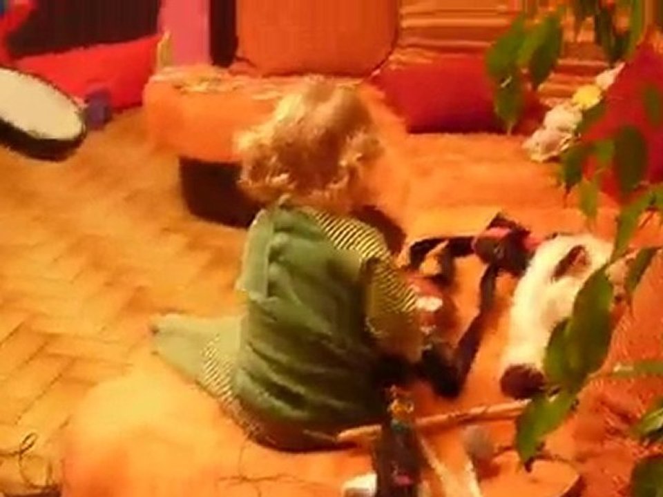 laly a la batterie et a la guitare