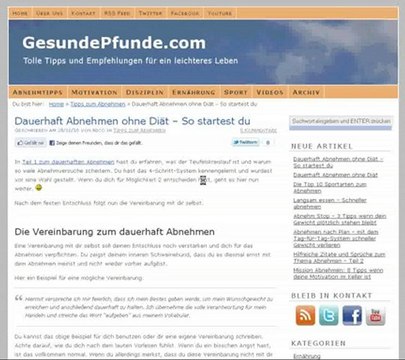Dauerhaft Abnehmen ohne Diät - So startest du
