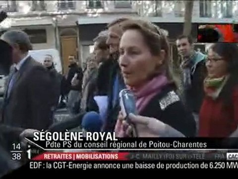 Ségolène Royal - Manifestation Lyon 28 octobre 2010