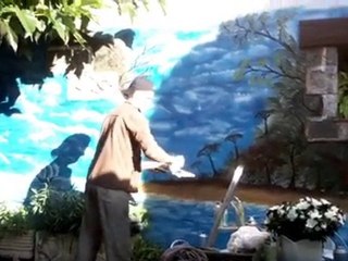 mur peinture a la bombe