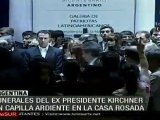 Rafael Correa y Evo Morales asistieron al velorio de Néstor Kirchner