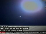Restos de Kirchner llegarán a Buenos Aires en la madrugada del jueves