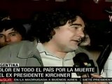 Cuerpo de Néstor Kirchner será trasladado mañana a Buenos Aires