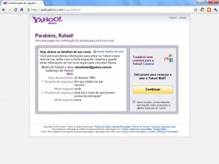 como criar um email no yahoo