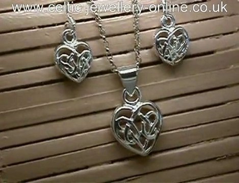 Celtic silver jewellery set DWA292