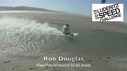 Rob Douglas hits 55.65 knts !