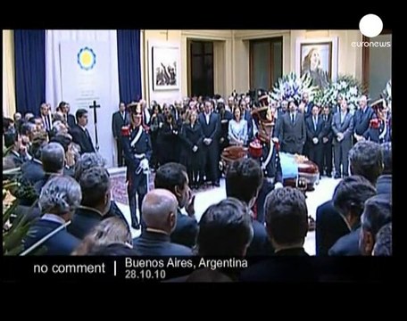 Cristina Kirchner mourns husband predecessor - no comment