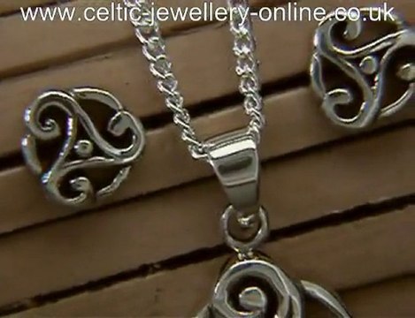 Celtic silver jewellery set DSG115