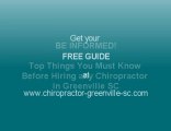 Chiropractors in greenville sc