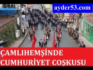 Çamlıhemşinde cumhuriyet bayramı