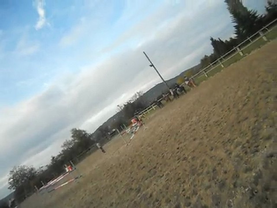 Laura et moi en saut d'obstacle