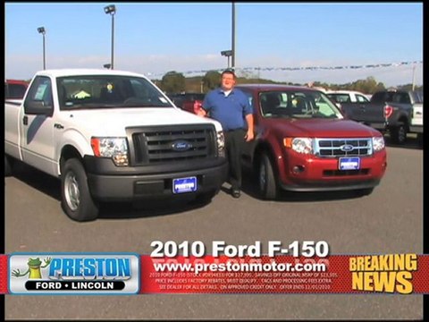 2011 Ford Escape-2010 Ford F-150-Preston MD-Preston Ford