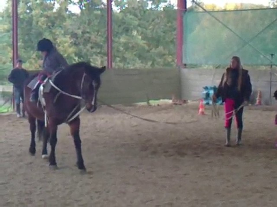 Novembre 2010 - Lucile fait de la voltige sur Iris