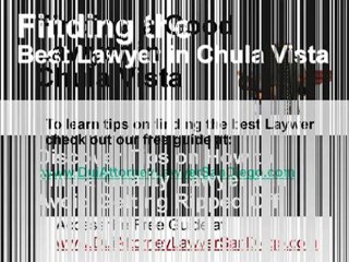 Chula Vista DUI Lawyer