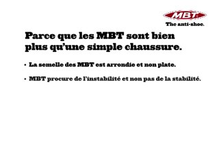 Chaussures Physiologiques MBT