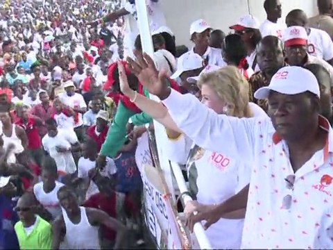 Ouattara holds rally ahead of Ivory Coast vote