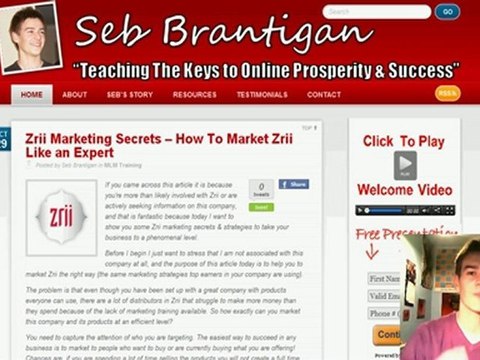 Zrii Marketing Secrets - Market Like a Zrii MLM Top Earner