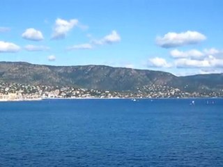 Vue du Lavandou depuis la Favière
