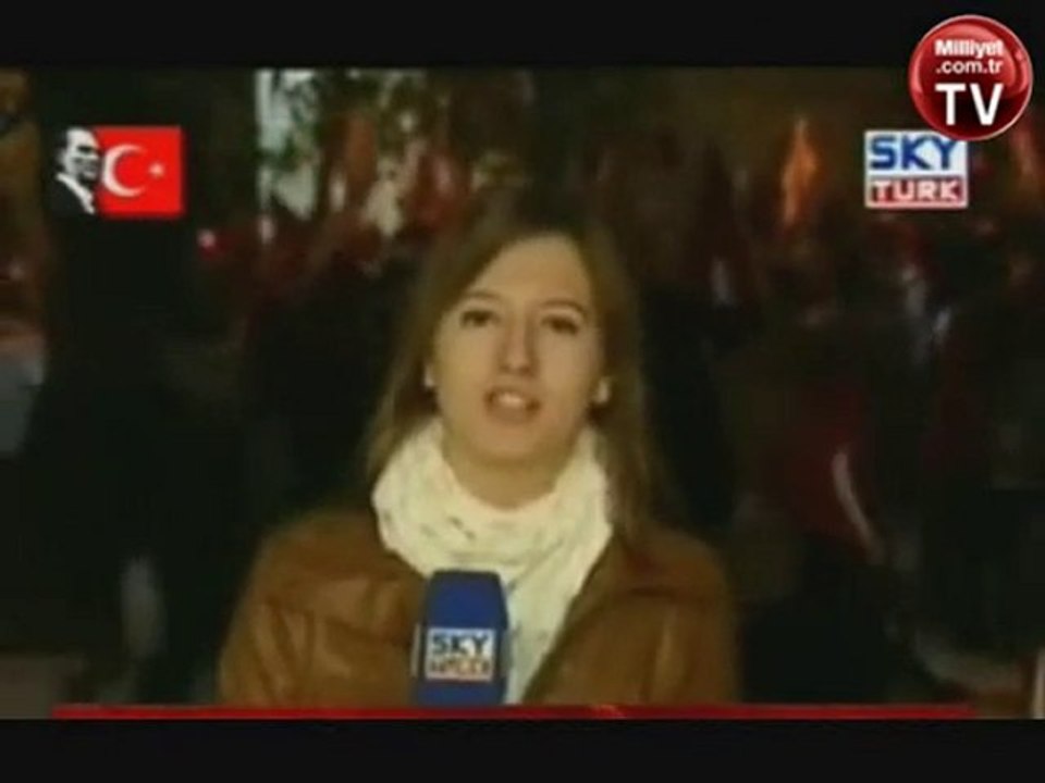 Şaşkın muhabir fena yakalandı