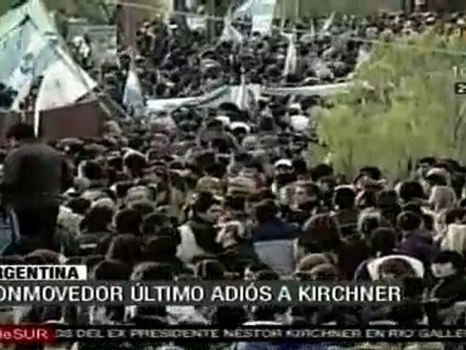 Conmovedor último adios a Kirchner, en Argentina