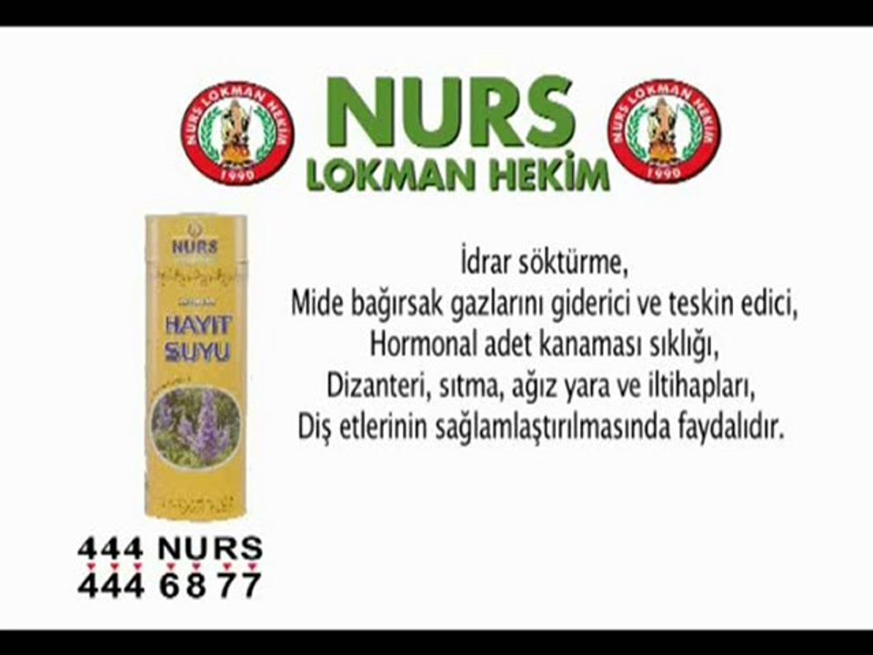 Nurs Lokman Hekim - Bitkisel Sular