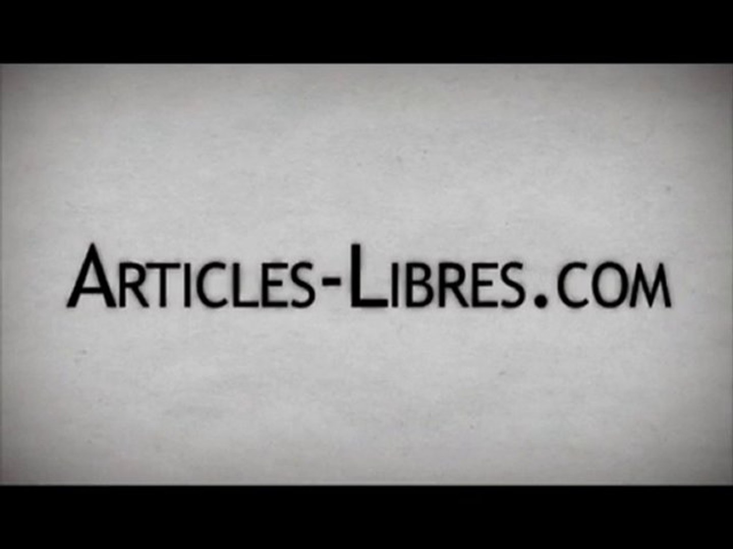 Articles Libres