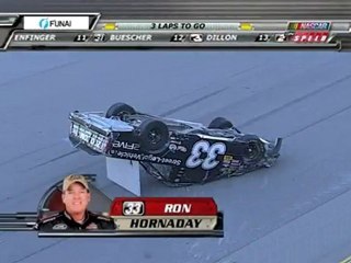 nascar truck serie talladega 2010 big one flip