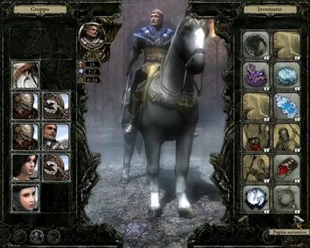 Disciples III -gameplay- Menù eroe