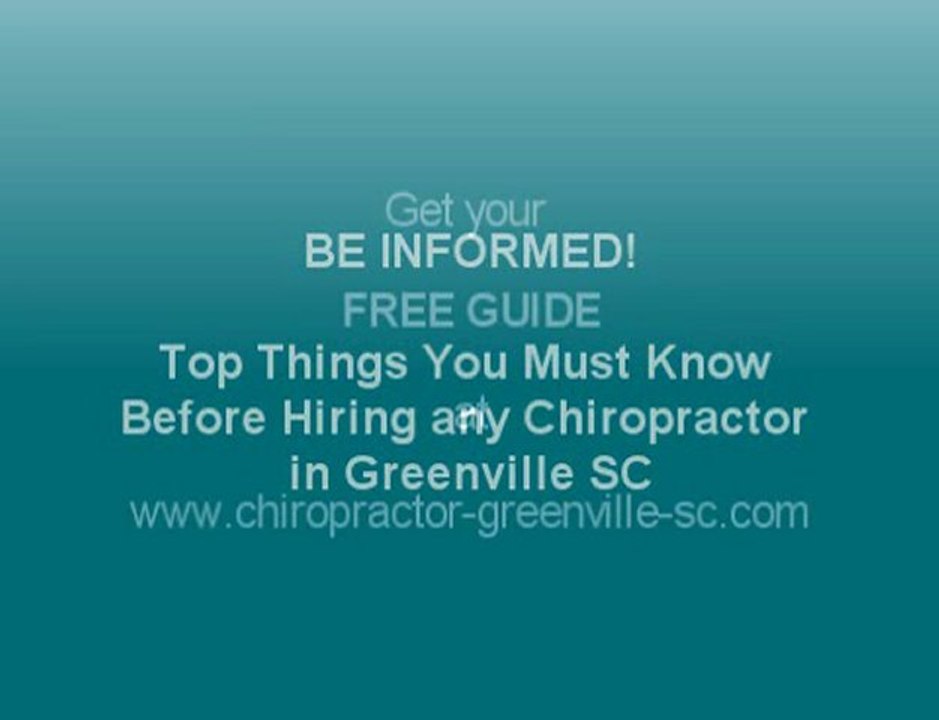 Chiropractors in greenville sc