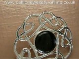 Sterling silver celtic brooch DWA277