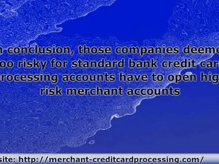 High Risk Credit Card Processing