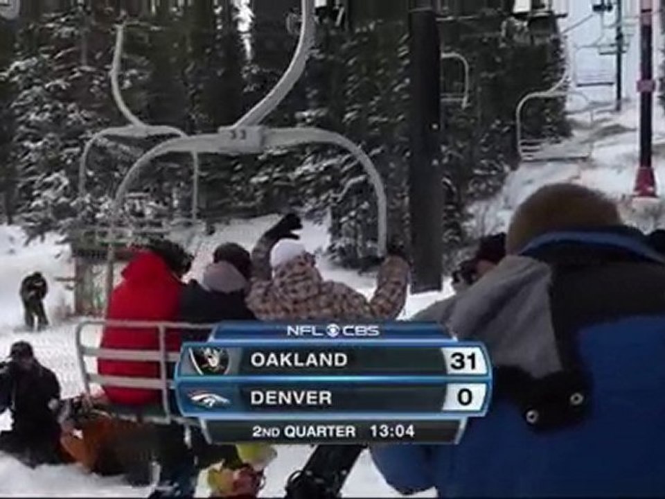 Nate Dogggg 1st chair during the Broncos vs. Raiders Game