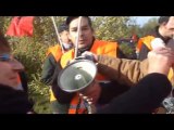 Action retraite,26 Oct.2010,blocage poste frontière,NORD.