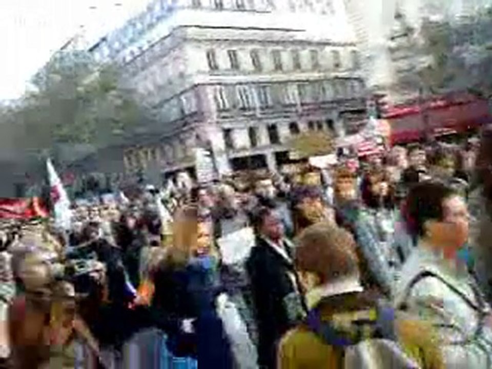 Paris manif 28 octobre 2010