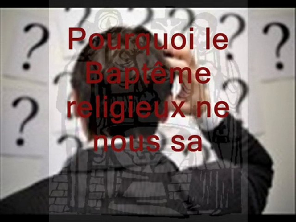 LE BAPTEME NE SAUVE PAS !