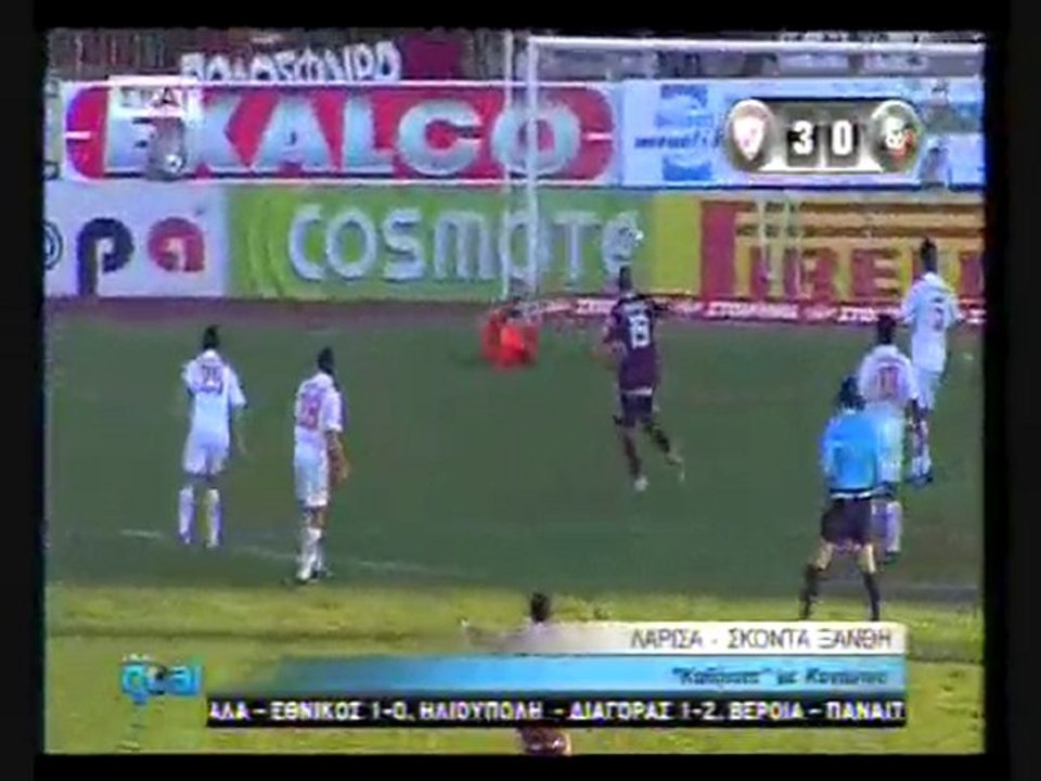 8η ΑΕΛ-Ξάνθη 3-0 2010-11 Σκάι γκολ